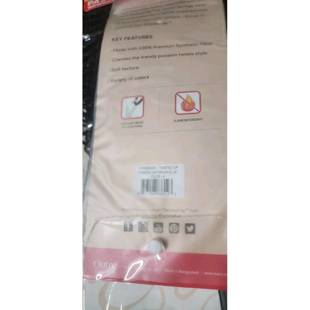 4pk Outre X-Pression Twisted Up - Color 4 27‎ New